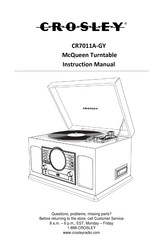 Crosley CR7011A-GY Manual De Instrucciones