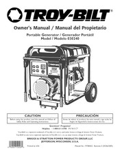 Troy-Bilt 030240 Manual Del Propietário