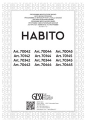 Gessi HABITO 70345 Instrucciones De Instalación