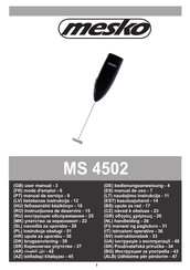 Mesko MS 4502 Manual De Uso