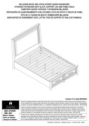 Hillsdale Furniture MILLBURN 2851-551 Manual Del Usuario