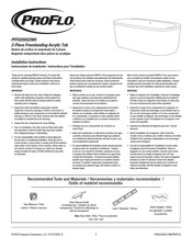 PROFLO PFFSO5936WH Instrucciones De Instalación