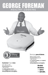 George Foreman GR18 Libro De Uso Y Cuidado