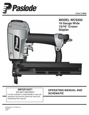 Illinois Tool Works Paslode WCS200 Manual De Funcionamiento Y Esquema