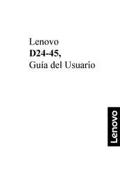 Lenovo D24-45 Guia Del Usuario