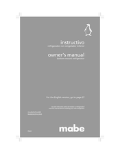 mabe RMB302PXLRS0 Instructivo