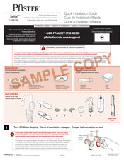 Spectrum Brands Pfister Selia F-529-7SLC Guía De Instalación Rápida