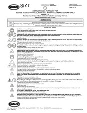 SIOUX SCO10S Instrucciones Y Lista De Piezas