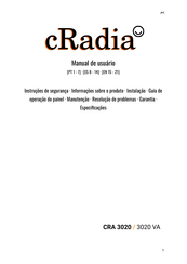 cRadia CRA 3020 Manual De Usuario