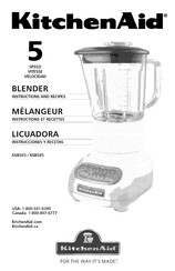 KitchenAid KSB585 Instrucciones Y Recetas