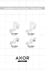 Hansgrohe AXOR Cittero 39135 Serie Instrucciones De Instalación