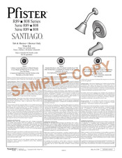 Spectrum Brands Pfister SANTIAGO R89-7STC Instrucciones De Instalación