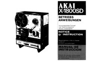 Akai X-1800SD Manual De Instruccion