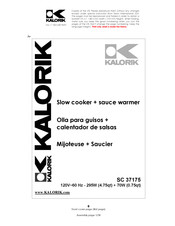 Kalorik SC 37175 Manual De Instrucciones