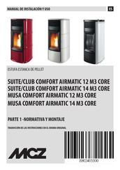 MCZ SUITE COMFORT AIRMATIC 12 M3 CORE Manual De Instalacion Y Uso
