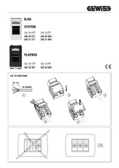 Gewiss PLAYBUS Serie Instrucciones