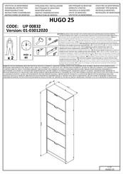 Forma Ideale HUGO 25 UP 00832 Instrucciones De Montaje