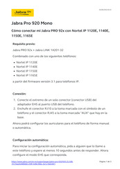 Jabra 920-25-508-101 Guia De Inicio Rapido