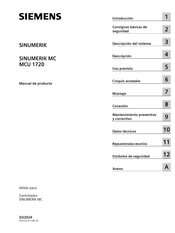 Siemens SINUMERIK MC MCU 1720 Manual De Producto