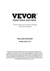 VEVOR FBL427112 Manual Del Usuario