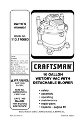 Craftsman 113.170660 Manual De Instrucciones