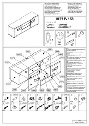 Dedeman BERT TV 160 Instrucciones De Montaje