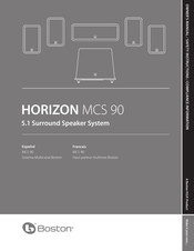 Boston Acoustics HORIZON MCS 90 Manual De Instrucciones