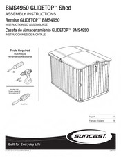 Suncast GLIDETO BMS4950 Instrucciones De Montaje