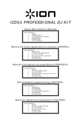 ION iCD03 Manual De Inicio Rápido Para El Usuario