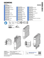 Siemens 3RK1205-0B 00 Serie Instructivo