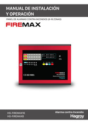 HAGROY HG-FIREMAX16 Manual De Instalación Y Operación