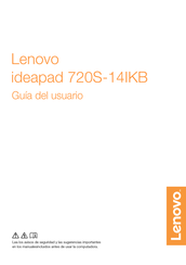 Lenovo ideapad 720S-14IKB Guia Del Usuario