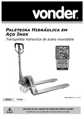 vonder PIN 256 Manual De Instrucciones