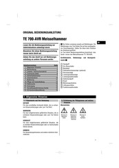 Hilti TE 700-AVR Manual Original
