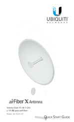 Ubiquiti Networks AirFiber X AF-5G34-S45 Manual De Instrucciones