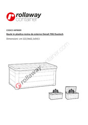 rollaway container ARPB009 Instrucciones De Montaje