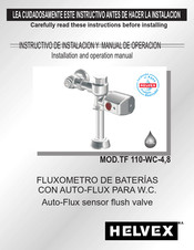 Helvex TF-110-WC-4,8 Instructivo De Instalación