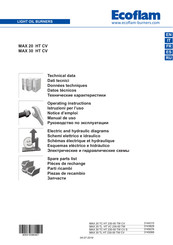 Ecoflam MAX 20 HT CV Manual De Uso