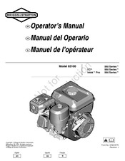 Briggs & Stratton Intek Pro 550 Serie Manual Del Operario