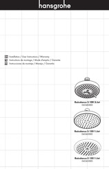 Hansgrohe Raindance E 04343000 Instrucciones De Montaje / Manejo / Garantía