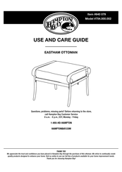 HAMPTON BAY EASTHAM 754.000.002 Guía De Uso Y Cuidado