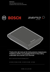 Bosch ZEMO ZE 14F Gent Traduccion Del Manual De Instrucciones Originale