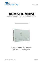 Technische Alternative RSM610-MB24 Instrucciones De Montaje Y Uso