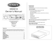 Jensen CD2610 Manual Del Propietário