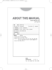 Daewoo KOR-1N2HW Manual De Instrucciones Y Recetario