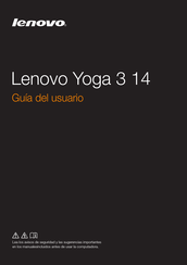 Lenovo Yoga 3 14 Guia Del Usuario