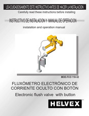 Helvex FCO 110-32 Instructivo De Instalación