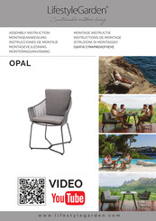 LifestyleGarden OPAL SOPAL104 Instrucciones De Montaje