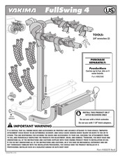 Yakima FullSwing 4 Instrucciones De Montaje E Instalación