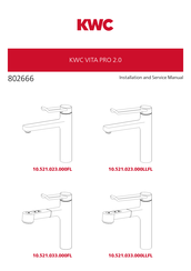 KWC VITA PRO 2.0 10.521.033.000FL Manual De Instalación Y Servicio